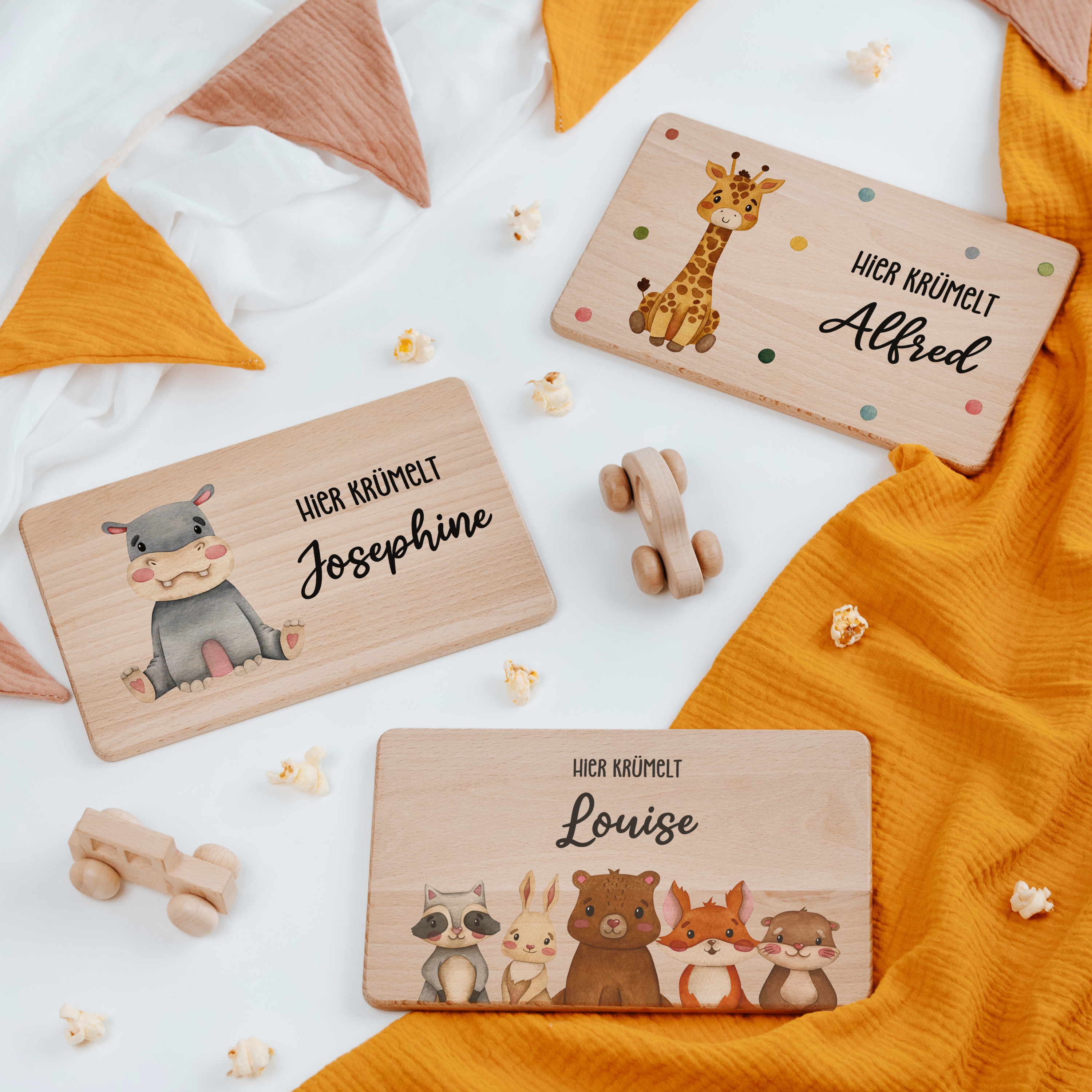 Frühstücksbrettchen | eckig | Farbdruck